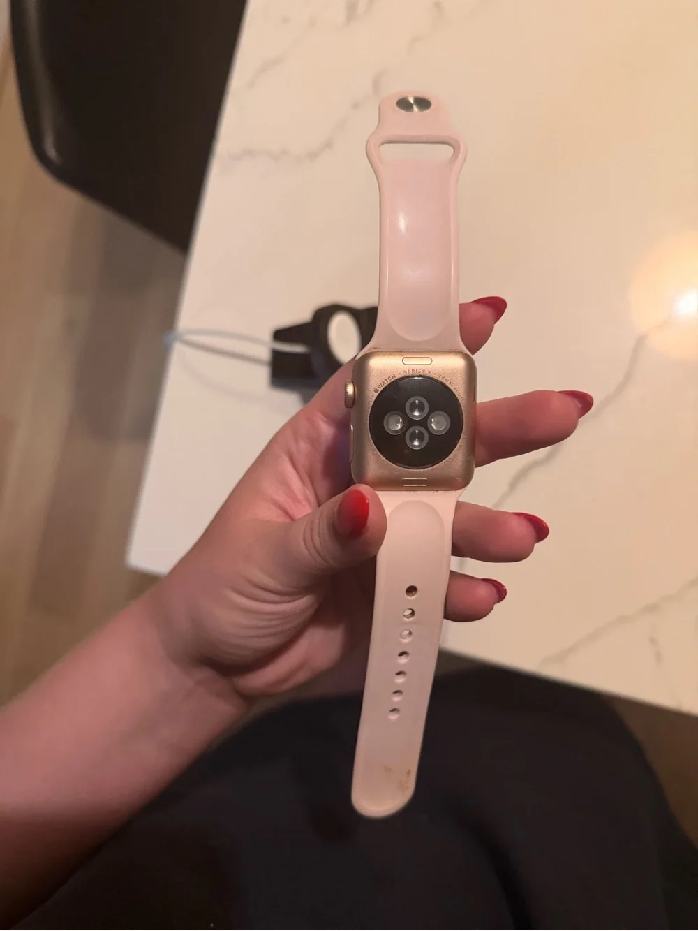 Apple smartwatch featuring